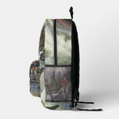  Regenboog Forel Visser Gevist voor Vis Bedrukte Rugzak (Rechts)