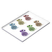 Regenboog French Horn Line-up Notitieboek (Linkerzijde)