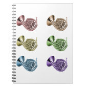 Regenboog French Horn Line-up Notitieboek (Voorkant)