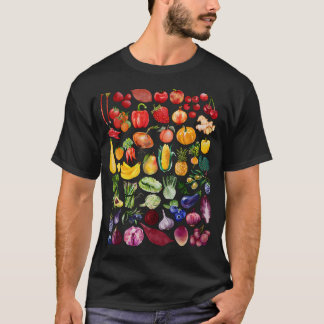 Regenboog Fruit En Groente Veganisten Tuinders Gro T-shirt