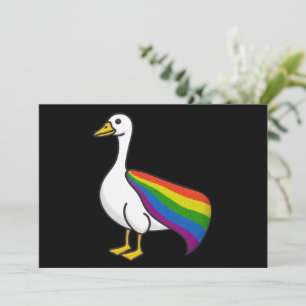 Regenboog Gans LGBTQ trots Homoseksueel Transgende Kaart