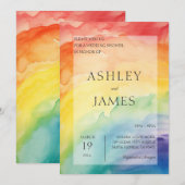 Regenboog Gay Lesbisch LGBTQ Bruiloft Koppels Douc Kaart (Voorkant / Achterkant)