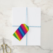 Regenboog gekleurde cadeau Labels Cadeaulabel (Met Touw)
