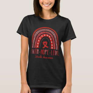 Regenboog geloof hoop liefde beroerte bewustzijn t-shirt