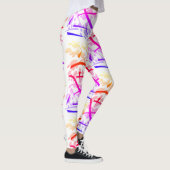 Regenboog geometrisch - leggings (Rechts)