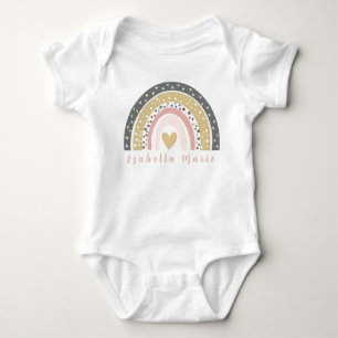 Regenboog Gepersonaliseerde Naam Cute Morden  Romper