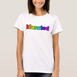 (Regenboog) Getrouwd T-shirt