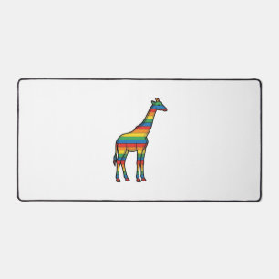 Regenboog Giraffe Antieke Gravure Vector Design_1 Bureaumat
