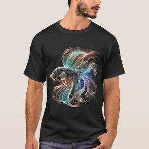 regenboog glazen vis t-shirt