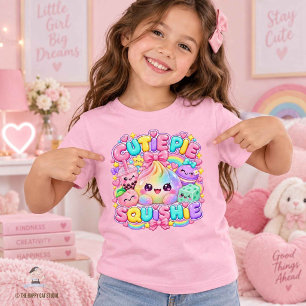 Regenboog Glitter Dumpling Bun Cutie Pie Squishies T-shirt