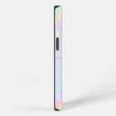 Regenboog Glitter Elegante Script Naam iPhone Hoesje (Rechterkant)