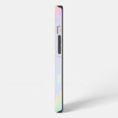Regenboog Glitter Elegante Script Naam iPhone Hoesje (Linkerkant)