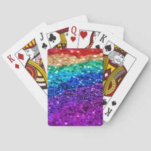 Regenboog Glitter   Trots Pokerkaarten