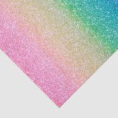 Regenboog Glitters Glans Mooie Verjaardagsfeestje Tissuepapier (Detail)