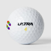 Regenboog golfballen (Logo)