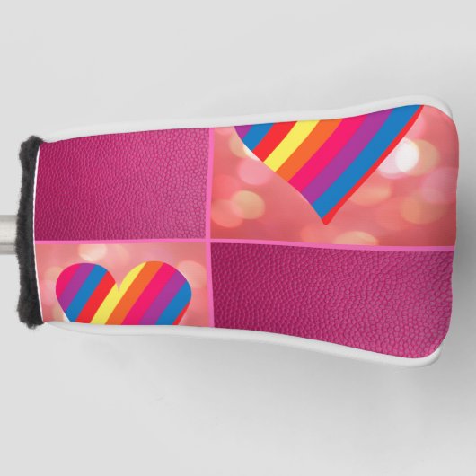 Regenboog Golfheadcover (Voorkant)