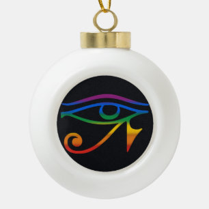 Regenboog Goth Pride Vlag Keramische Bal Ornament