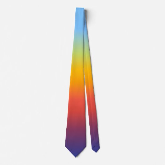 Regenboog Gradiënt Das Multicolor Ombre Levendig (Voorkant)
