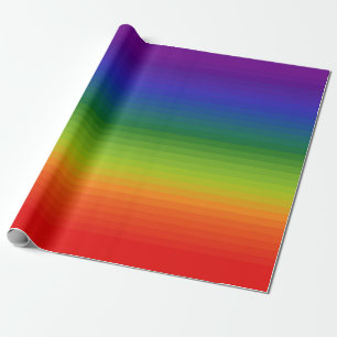 Regenboog Gradiënt Gestreepte Cadeaupapier