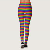Regenboog Gradiënt Gestreepte Leggings (Achterkant)
