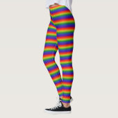 Regenboog Gradiënt Gestreepte Leggings (Links)