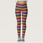 Regenboog Gradiënt Gestreepte Leggings (Voorkant)
