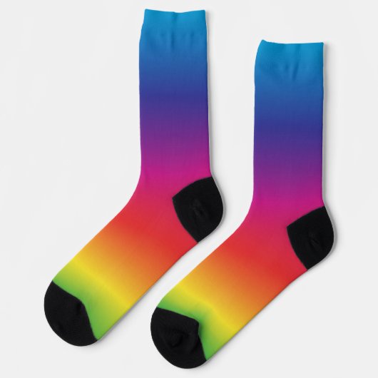 Regenboog Gradiënt Sokken (Links)
