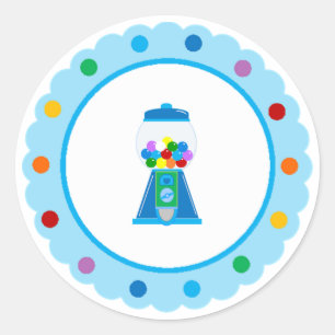 Regenboog Gumball partij stickers