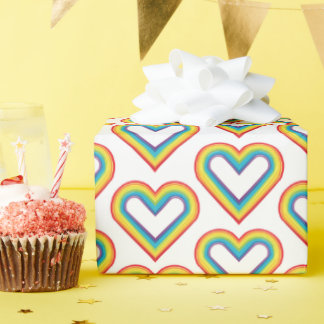 Regenboog Hart Cadeaupapier