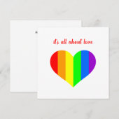 Regenboog Hart Kaart (Voorkant / Achterkant)