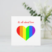 Regenboog Hart Kaart (Staand voorkant)
