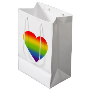 Regenboog Hart Medium Cadeauzakje