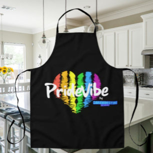 Regenboog Hart PrideVibe Schort: Kook met trots Schort
