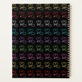 Regenboog Hart Stethoscoop Planner (Achterkant)