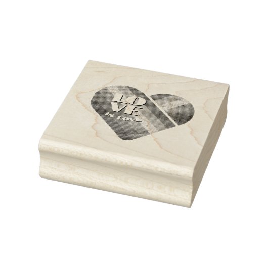 Regenboog Hart trots Rubberstempel (Stempel)