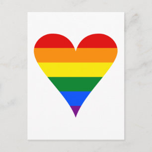 Regenboog Hart Vlag Funky Briefkaart