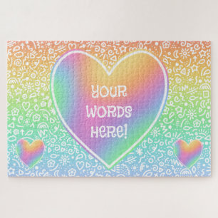 Regenboog Harten & Krabbels Legpuzzel