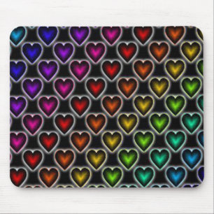 Regenboog Harten/Muismat Muismat