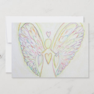 Regenboog Hartjes Engel Kunst Op Maat Gemaakte Uit Kaart