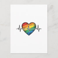 Regenboog Hartslag Hart Vintage Gravure Ontwerp_1