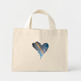 Regenboog Hemel Hart Tote Tas | Dromerige Natuur C