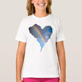 Regenboog Hemel Hart Tote Tas | Dromerige Natuur C T-shirt