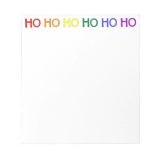 Regenboog Ho Ho Ho Notitieblok