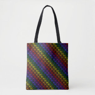 Regenboog Ho Ho Ho Patroon Boodschappentas Draagtas
