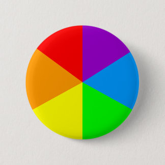 Regenboog Hoeken Ronde Button 5,7 Cm