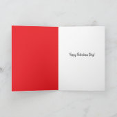 Regenboog Hond Gelukkige Valentijnsdag ! Kaart (Binnen)