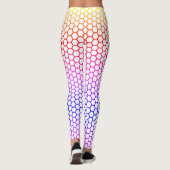 regenboog honingraatpatroon leggings (Achterkant)