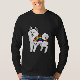Regenboog Husky     T-shirt