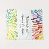 Regenboog Huwelijks Poster Wandkleed (Voorkant (horizontaal))