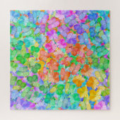 Regenboog Hydrangea Bloemen Jigsaw Puzzel (Horizontaal)